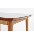 FOLDING TABLE BARRET, TABLE TOP - MATTE WHITE, LEGS - LEFKAS OAK order